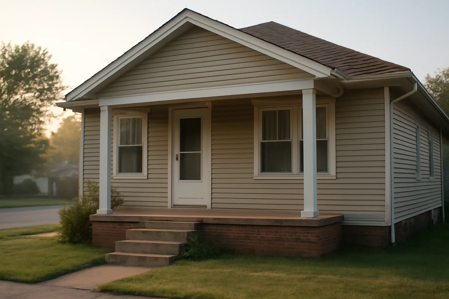 Suburban single-family rental home exterior representing Fishers rental registration compliance