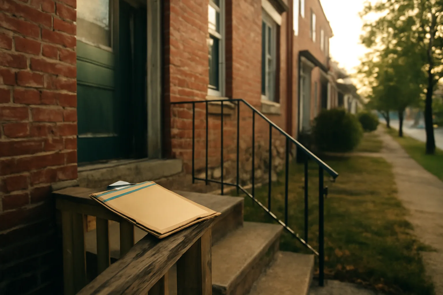 Brick rowhouse exterior representing a Montgomery County rental license renewal inspection