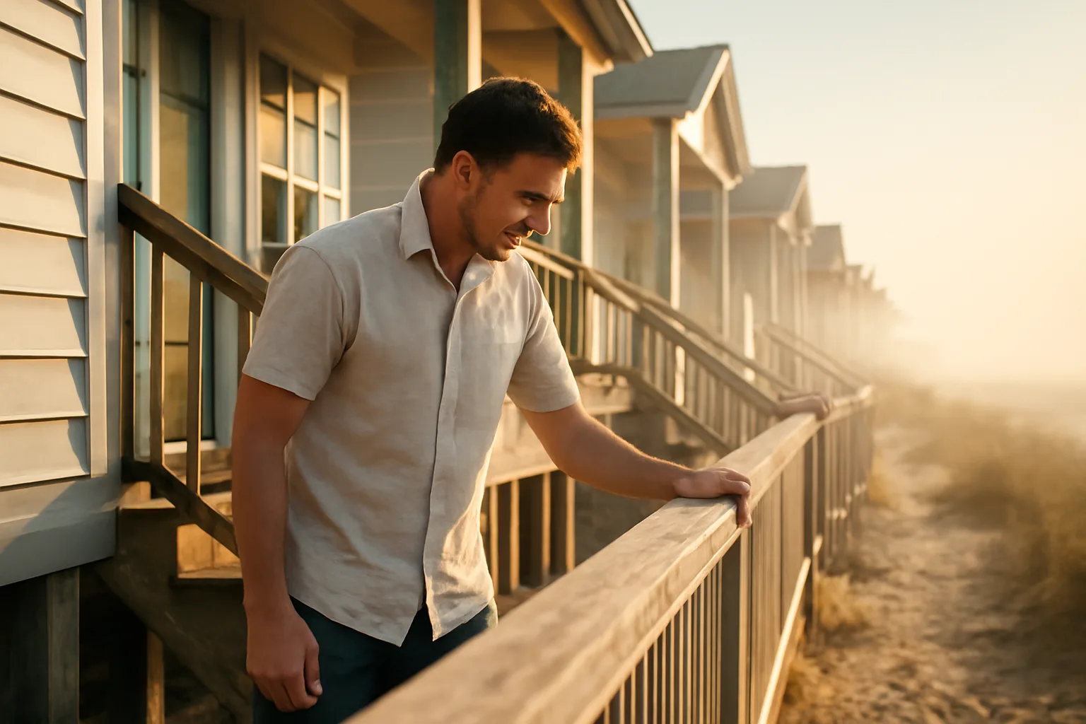 Beach rental houses in Ocean City Maryland during a rental license inspection visit