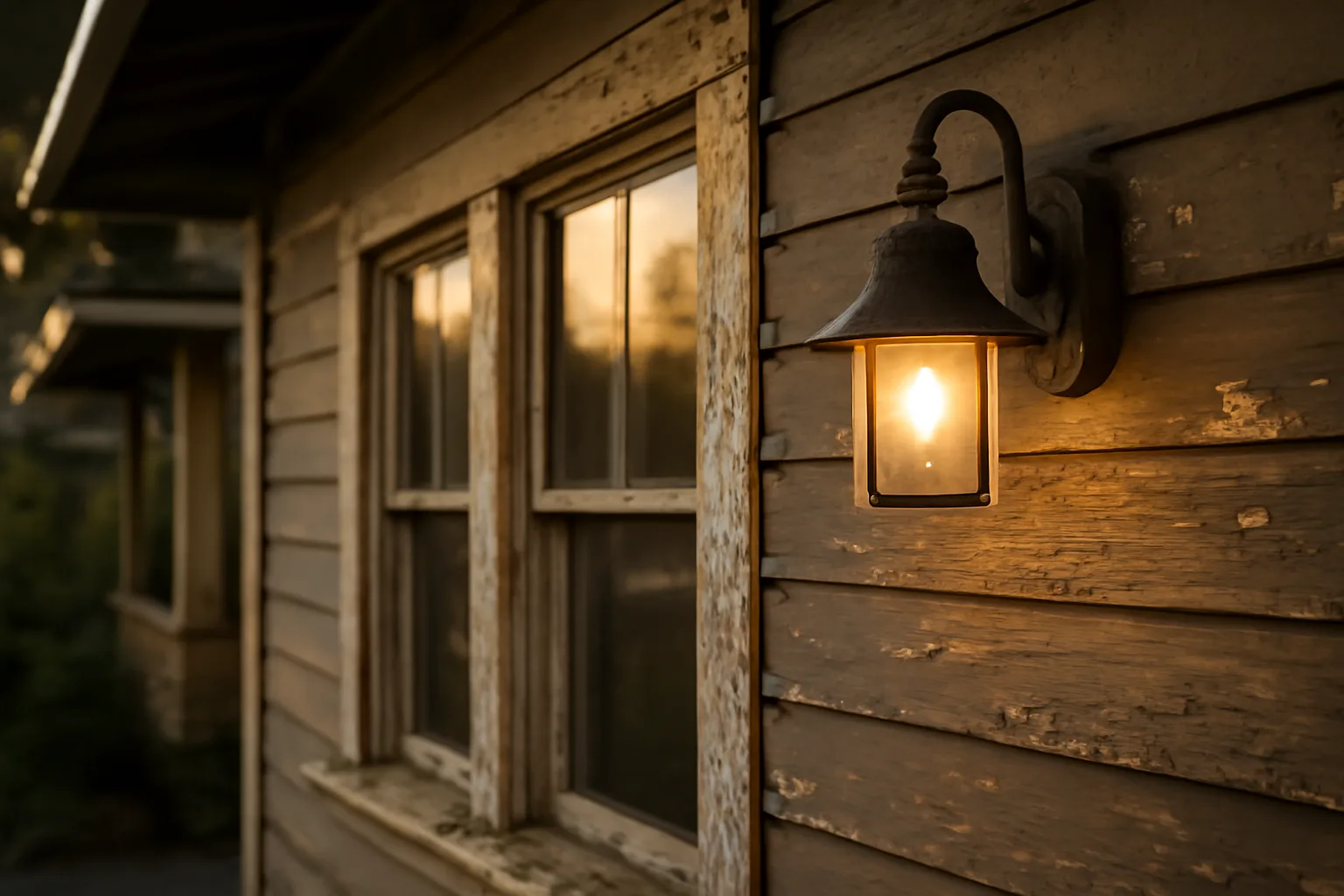 Craftsman rental house exterior showing porch and window detail in Portland neighborhood light
