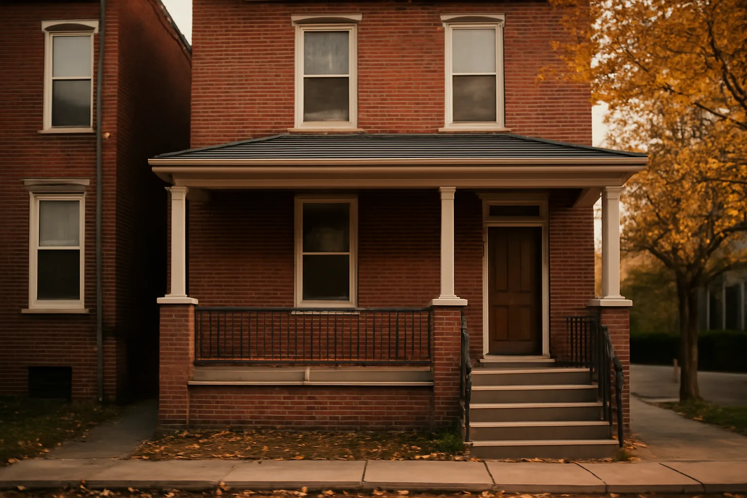 Brick Philadelphia rowhouse rental duplex illustrating Pennsylvania tenants rights topic