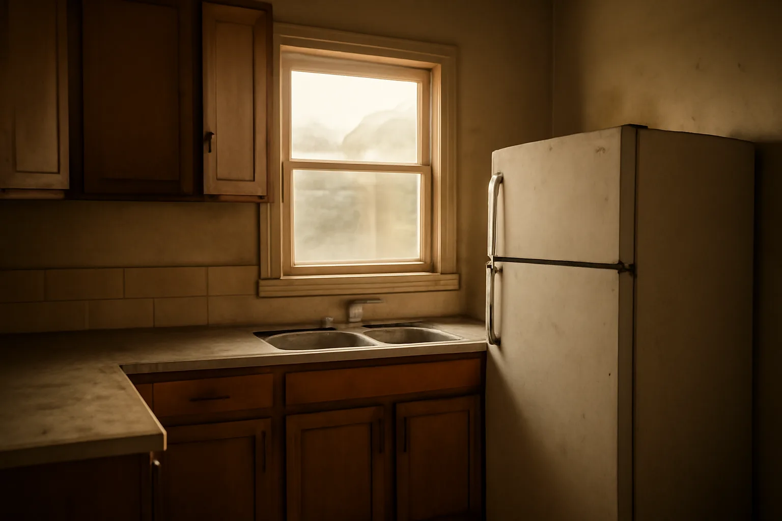 Kitchen in a rental unit showing whether landlords are required to provide a refrigerator
