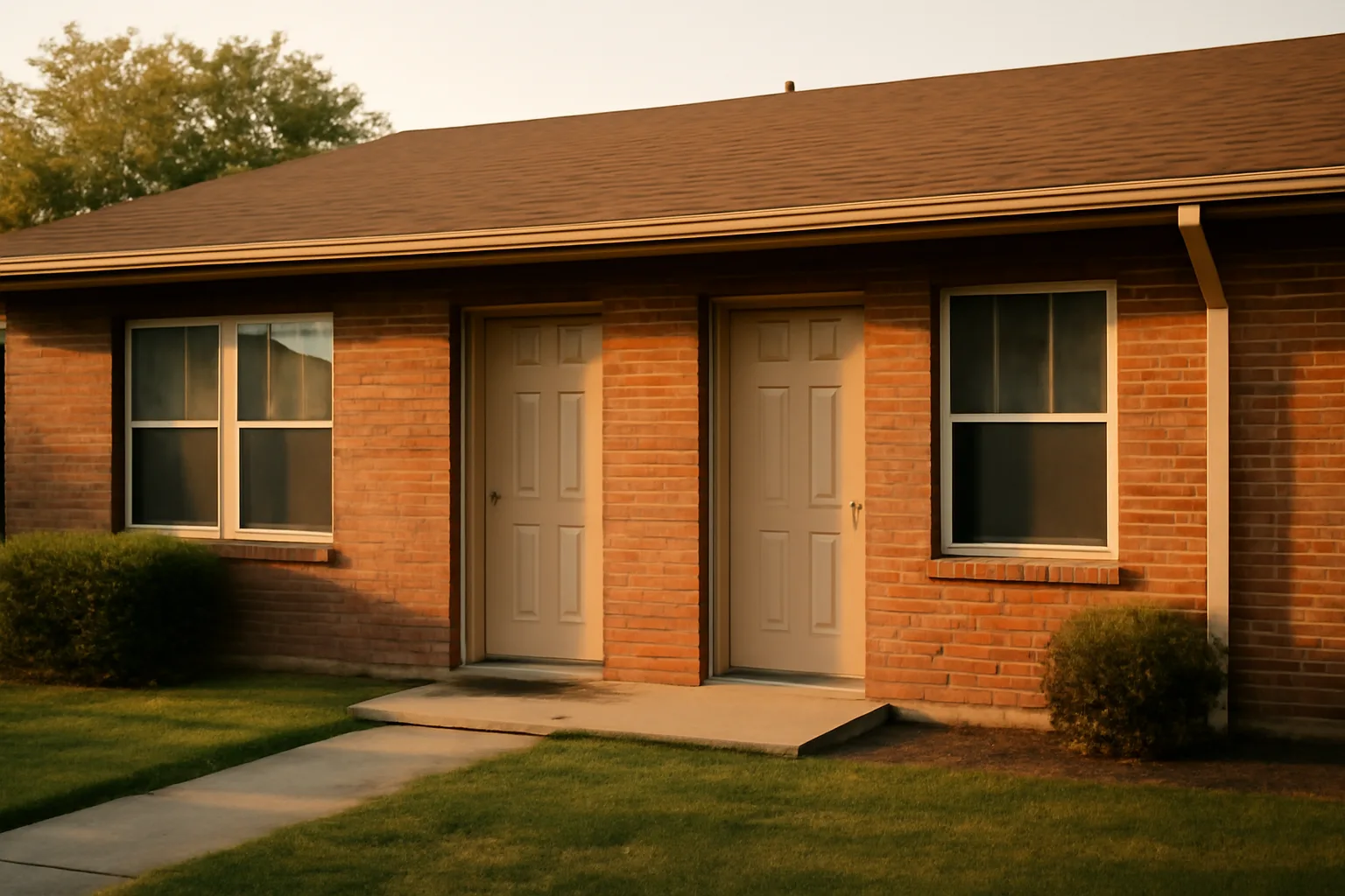 Texas rental duplex exterior representing landlord renters insurance requirement rules