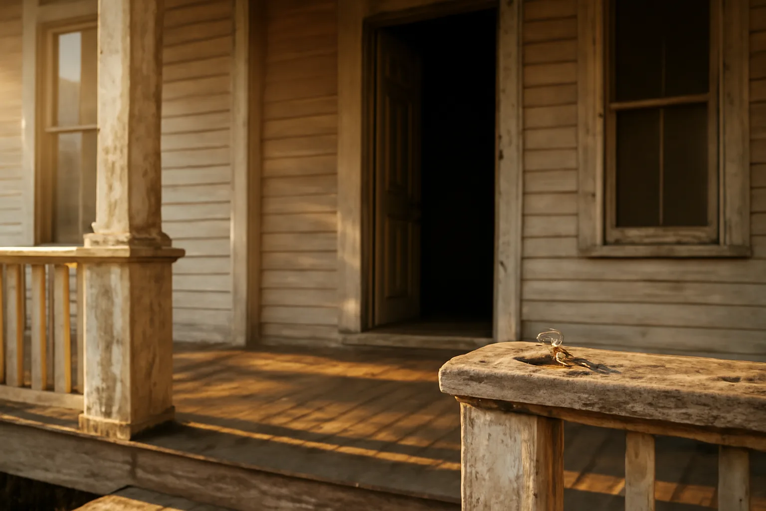 Landlord's rental duplex porch at sunset representing rental licensing requirements