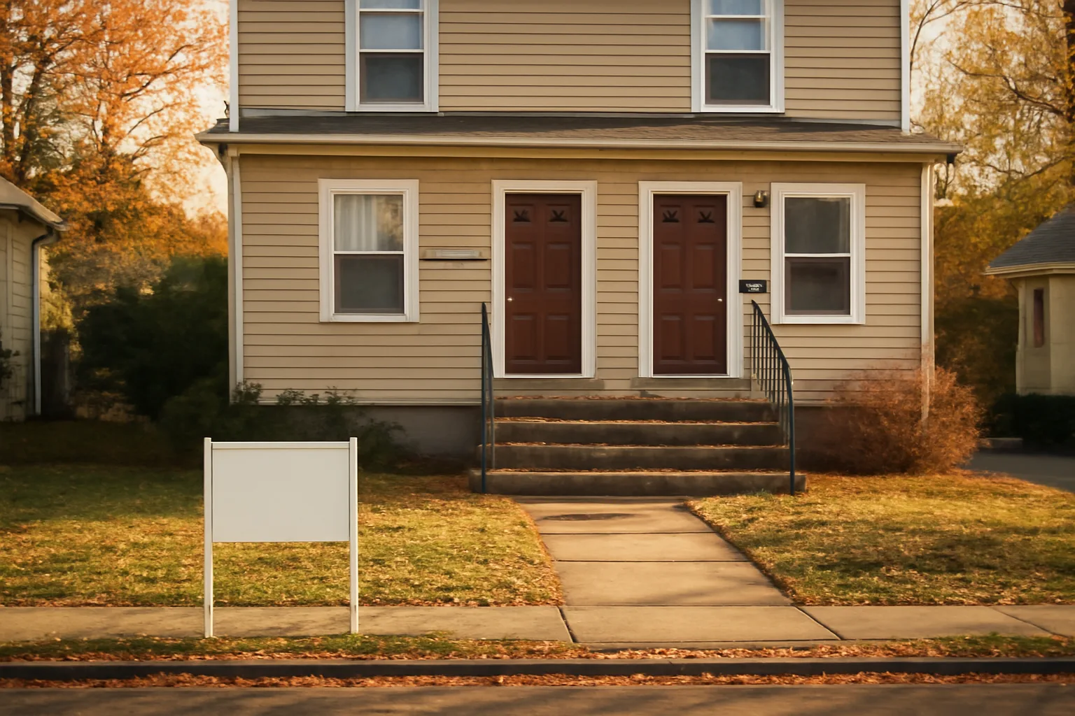 Small suburban duplex rental property exterior representing state Section 8 acceptance rules